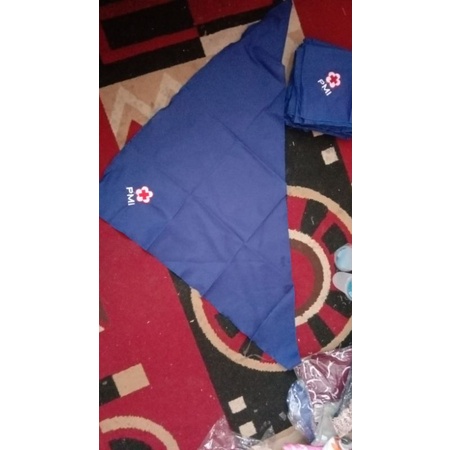 Slayer Madya bordir BIRU TUA / syal madya / atribut pmr