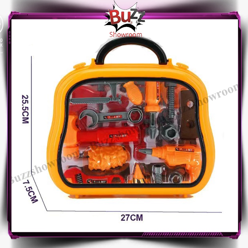 Tool Box Anak Mainan Tools set alat perkakas obeng Engineering ToolBox