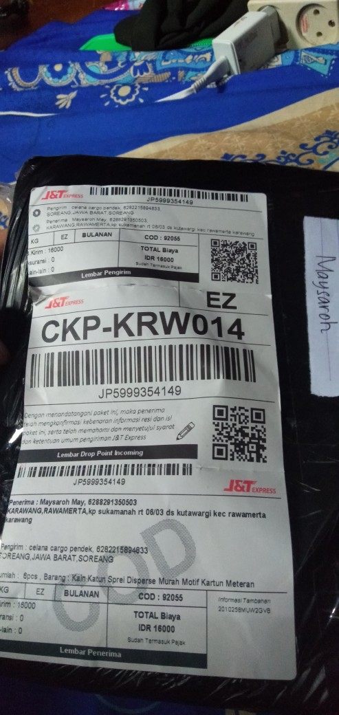 Kain Katun Sprei Disperse Murah Motif Kartun Meteran Tebal Tidak Luntur (0.5 Meter)