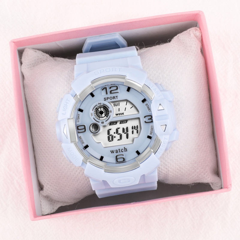 Jam Tangan Sport Wanita Dan Pria Digital Rubber Gaya Korea Fashion Import