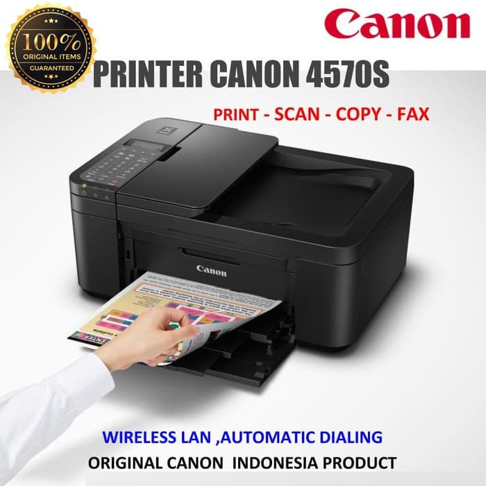 Printer CANON Pixma TR4570S Print Scan Copy ADF F4