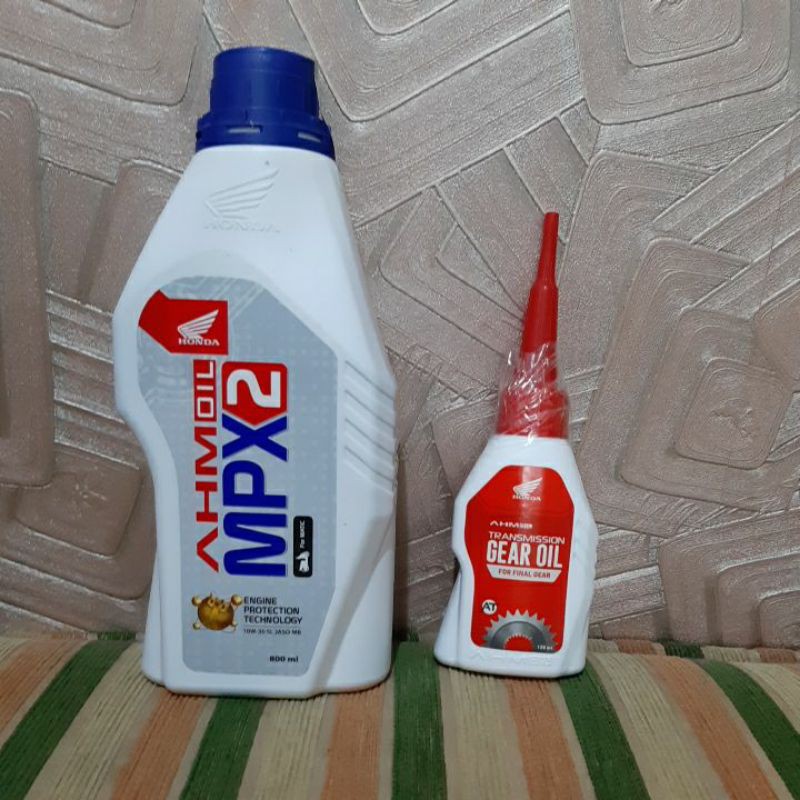 PAKET SERVICE OLI HONDA AHM MPX2 MPX 2 MATIC OIL DAN GARDAN GEAR