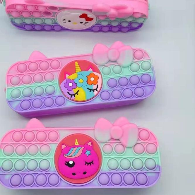 

❤[NEW VARIANT!!!]❤ Kotak Pensil Pop It Import (Depan Belakang Bisa Pop It) produck vyralral