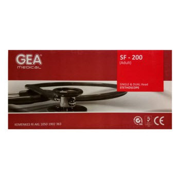 Dijual Stetoskop GEA Single   Dual Head SF 200  Adult    Green Berkualitas