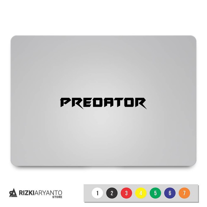 Stiker Laptop Teks Acer Predator