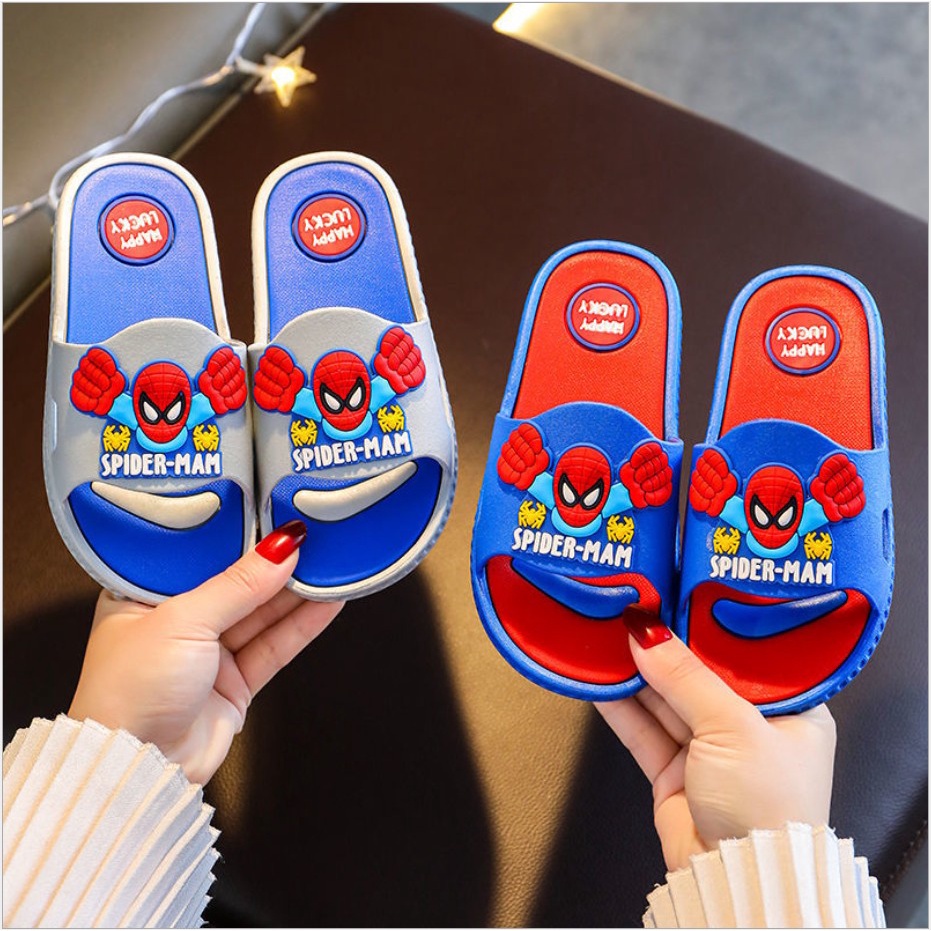 littlekiddoss Sendal sandal anak laki laki murah import selop superhero usia 1 - 12 tahun SH21104