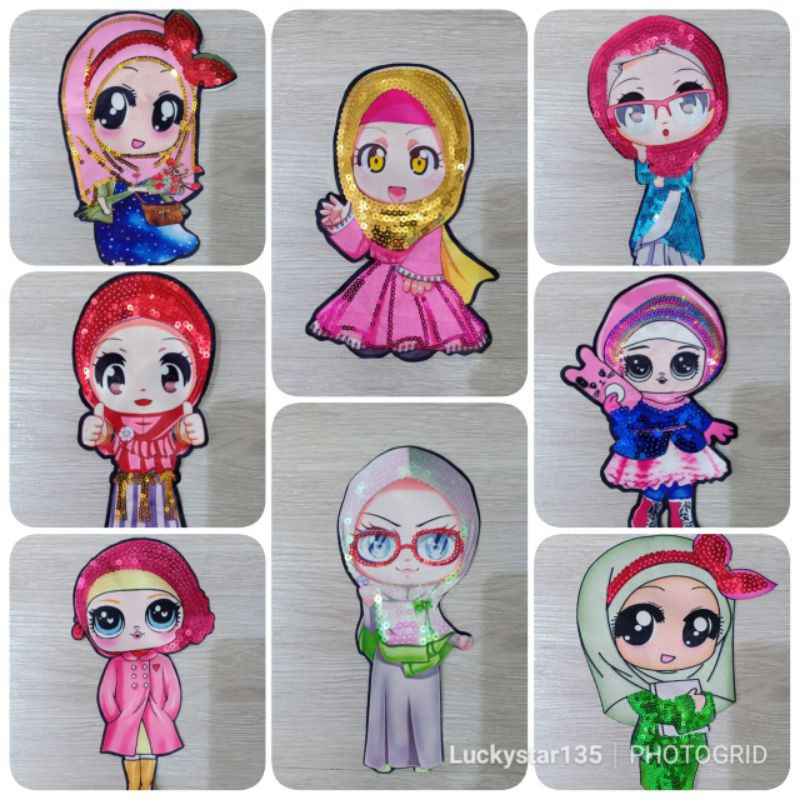 PATCH / APLIKASI HIJAB LOL SURPRISE UKURAN 20 CM