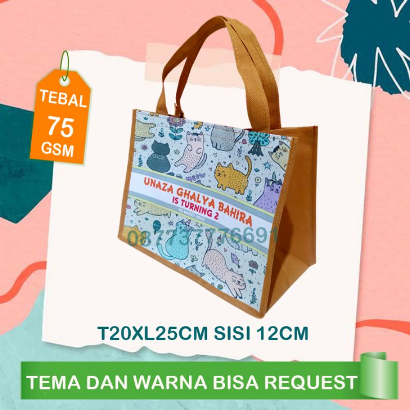 

Souvenir tas ultah murah/tas ulang tahun tenteng murah