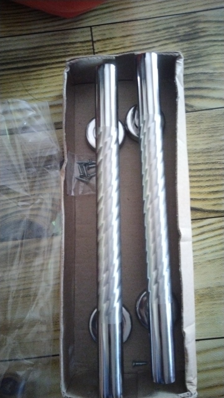 Handle Pintu Kupu Tarung Minimalis Door Pull Stainless 25 Cm Bulat Ulir Gagang Pintu Tarikan Pintu