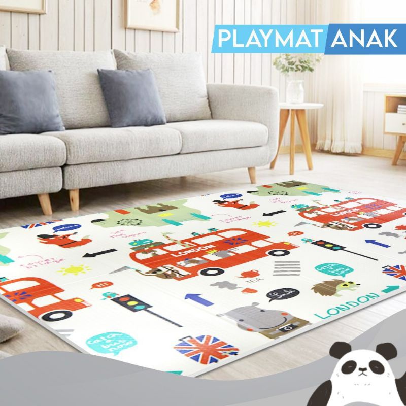 Playmat Lipat Anak XPE Matras Bayi Uk 200 x 150 cm TEBAL 1 CM