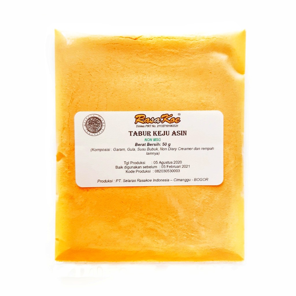 

Rasakoe Bumbu Tabur Non MSG Keju Asin 50gr
