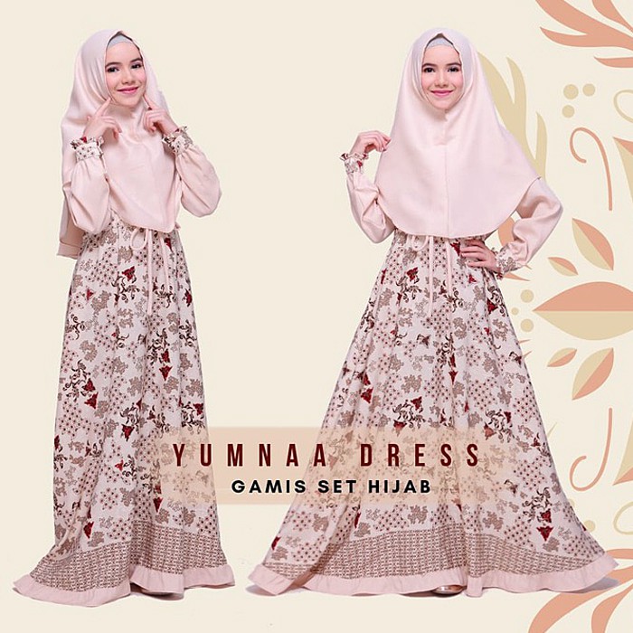 Gamis Anak Set Hijab Yunna Set 2in1 (gamis, hijab)