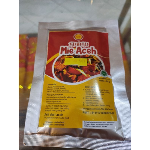 

bumbu mie Aceh original | bumbu mie khas Aceh