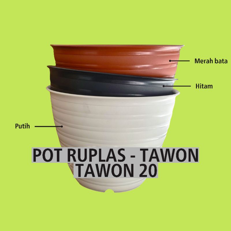 POT Tawon RUPLAS 20, untuk tanaman hias, aglonema, philodendron, anggrek