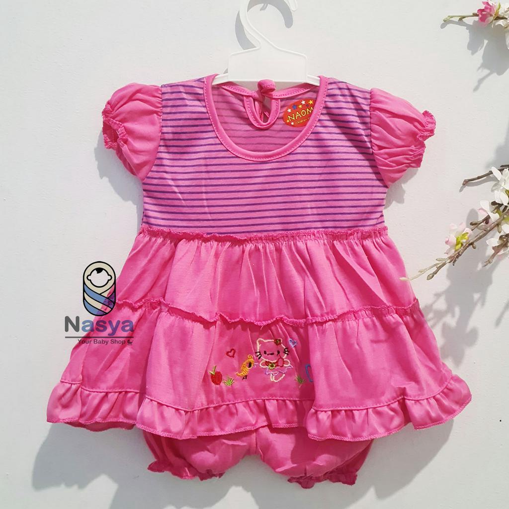 [N-095] NEW !! Baju Anak Perempuan Lucu dan Murah motif bear (3-6 bulan)