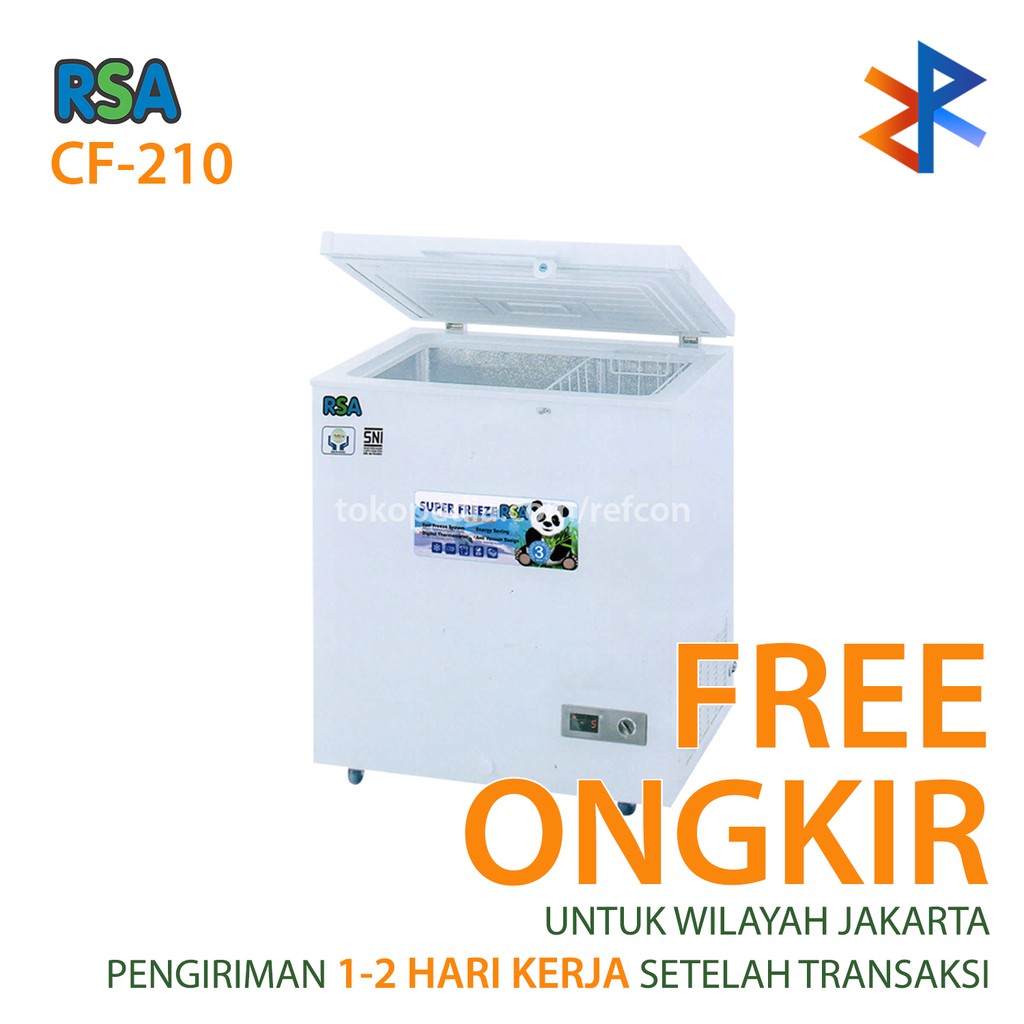 Jual Chest Freezer RSA CF 210 / CF210 [200 Liter] Free Ongkir Indonesia