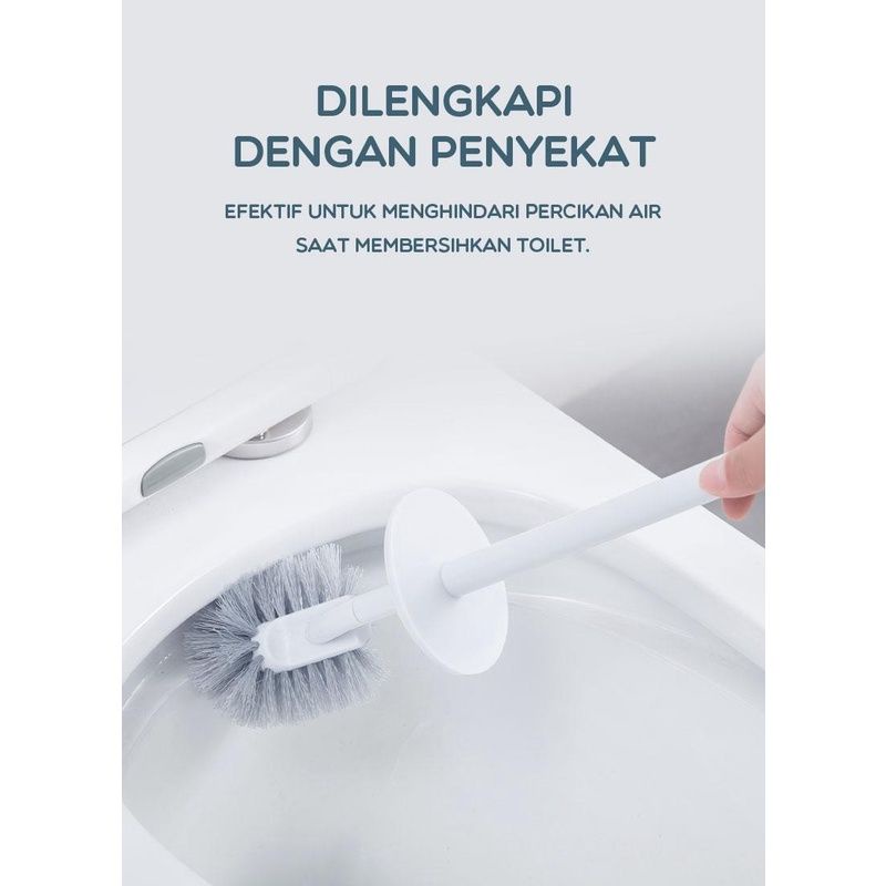 Sikat Kamar Mandi Silikon Pembersih Kloset Bathroom Brush Bonbox BCB20