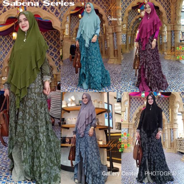 SABENA SYARI Original By Hijabiah. Gamis set plisket import super mewah super luxury very glamour