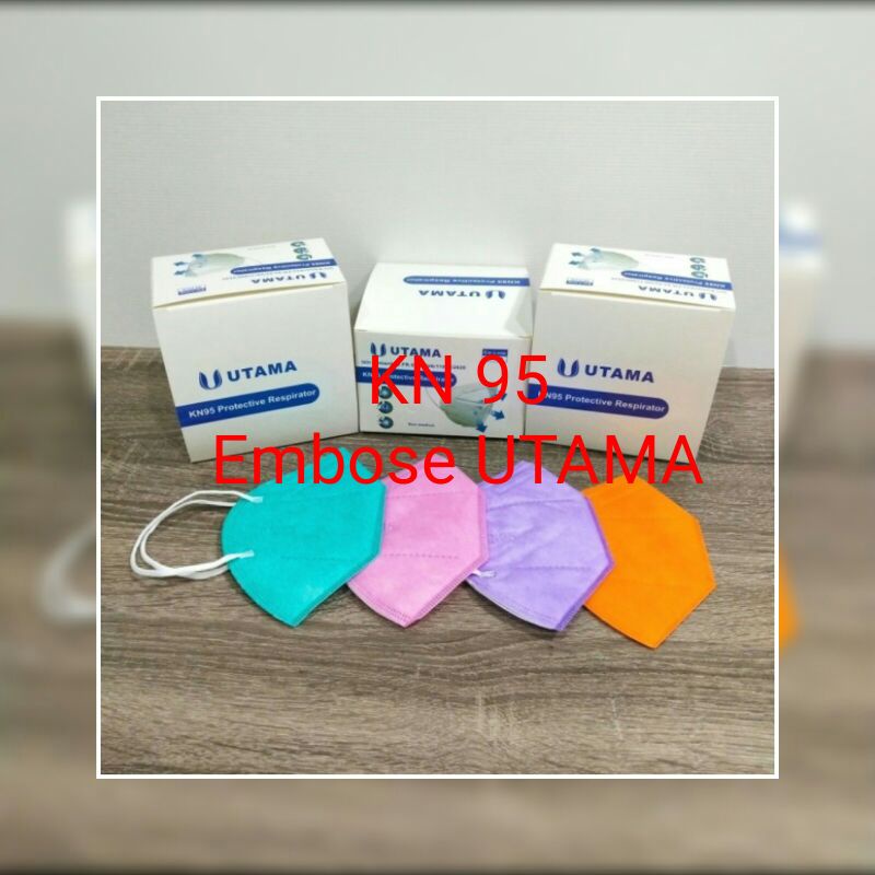 masker warna KN 95 utama isi 20pcs KEMENKES