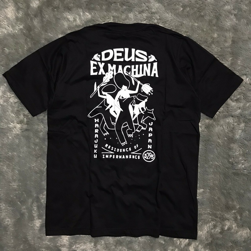 Kaos Deus Ex Machina Harajuku Japan Residence Hitam PRemium