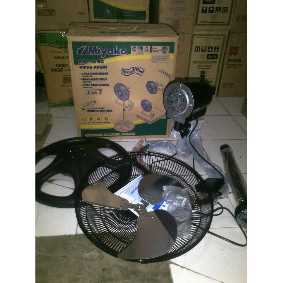Miyako Kipas Angin Besi Kst 18 Rc Remote Control Fan Miyako