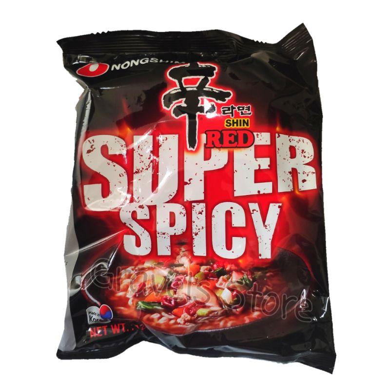 

NongShim Shin Ramyun RED Super Spicy - ShinRamyun Mie Pedas Impor Korea