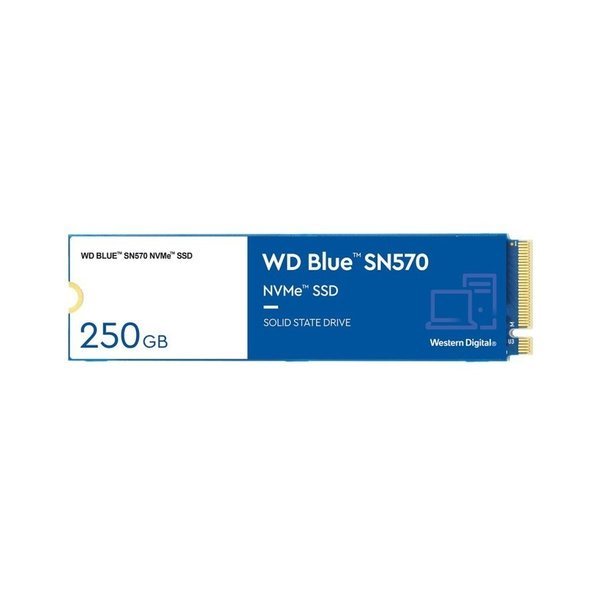 SSD WD BLUE 250GB M.2 SN570 NVMe GEN3 - WD Blue NVMe M.2 SN570 250GB