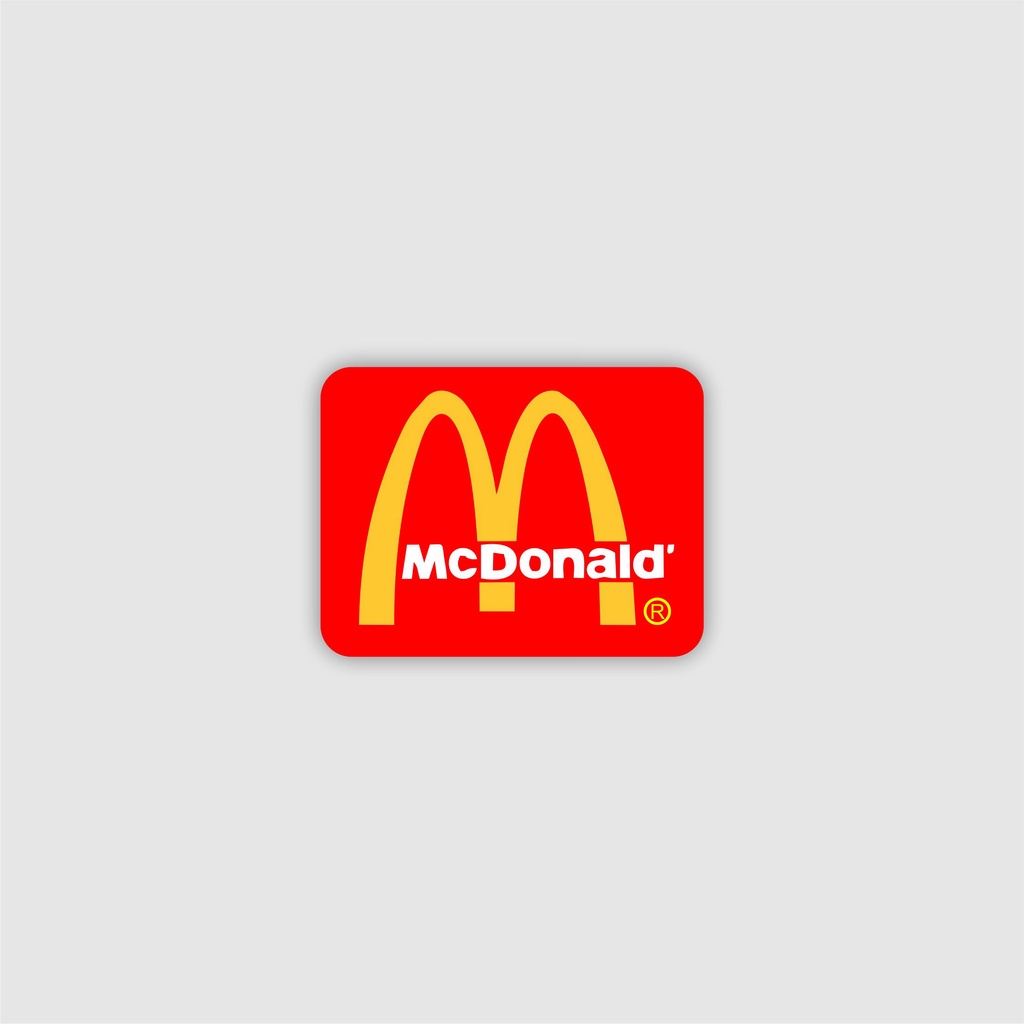 

Stiker Sticker Brand Logo Mcd Mac Donald Graftac dan Vinyl Skate surf Band Grafiti pop art Case Phone Tumblr Laptop Casing Striping Aesthetic Band Journal Hype Dinding Waterproof Clothing