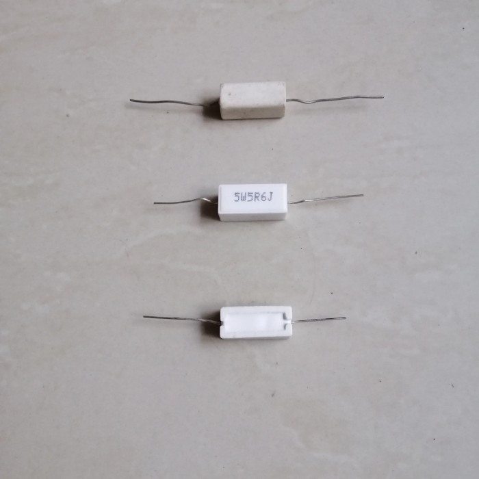 5,6 ohm R 5R6J 5R6 Resistor Kapur 5w 5watt 5,6ohm 5,6R 5.6RJ 5 w watt