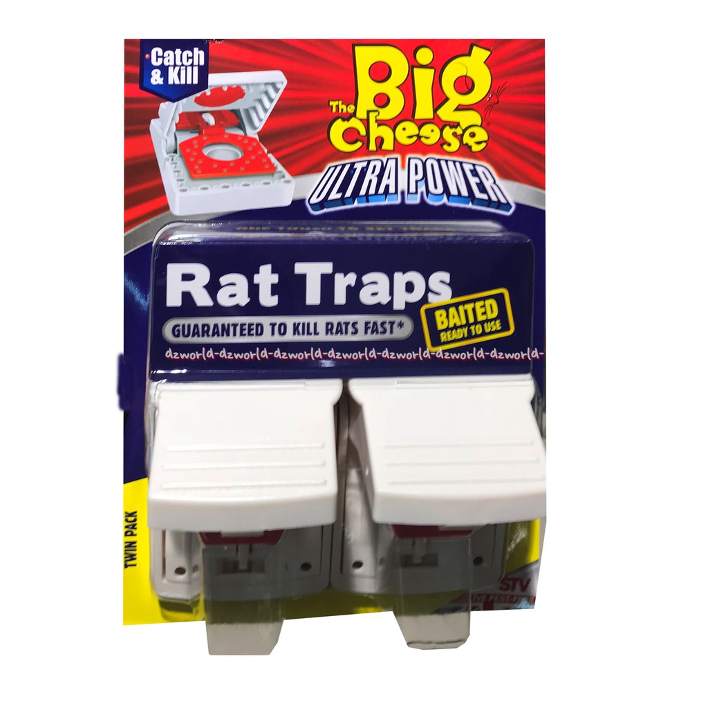 Big Cheese Rat Traps Twin Ultra Power Perangkap Tikus Praktis Isi 2 Pack