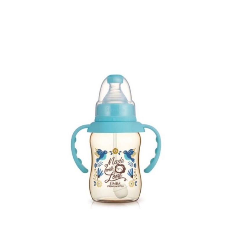 Simba Premium PPSU Dorothy Feeding Bottle Standar Neck With Handle 150 ml - Botol Susu Bayi