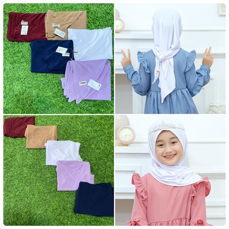 Kerudung Jersey Anak Pastan Anak Hijab Anak Bahan Jersey Neeca Kiddos Murah