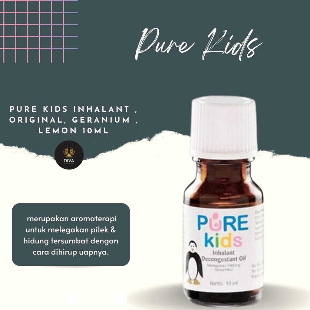 Pure Kids PureBaby Inhalant Decongestant Oil Anak Pure baby pureBB - Original