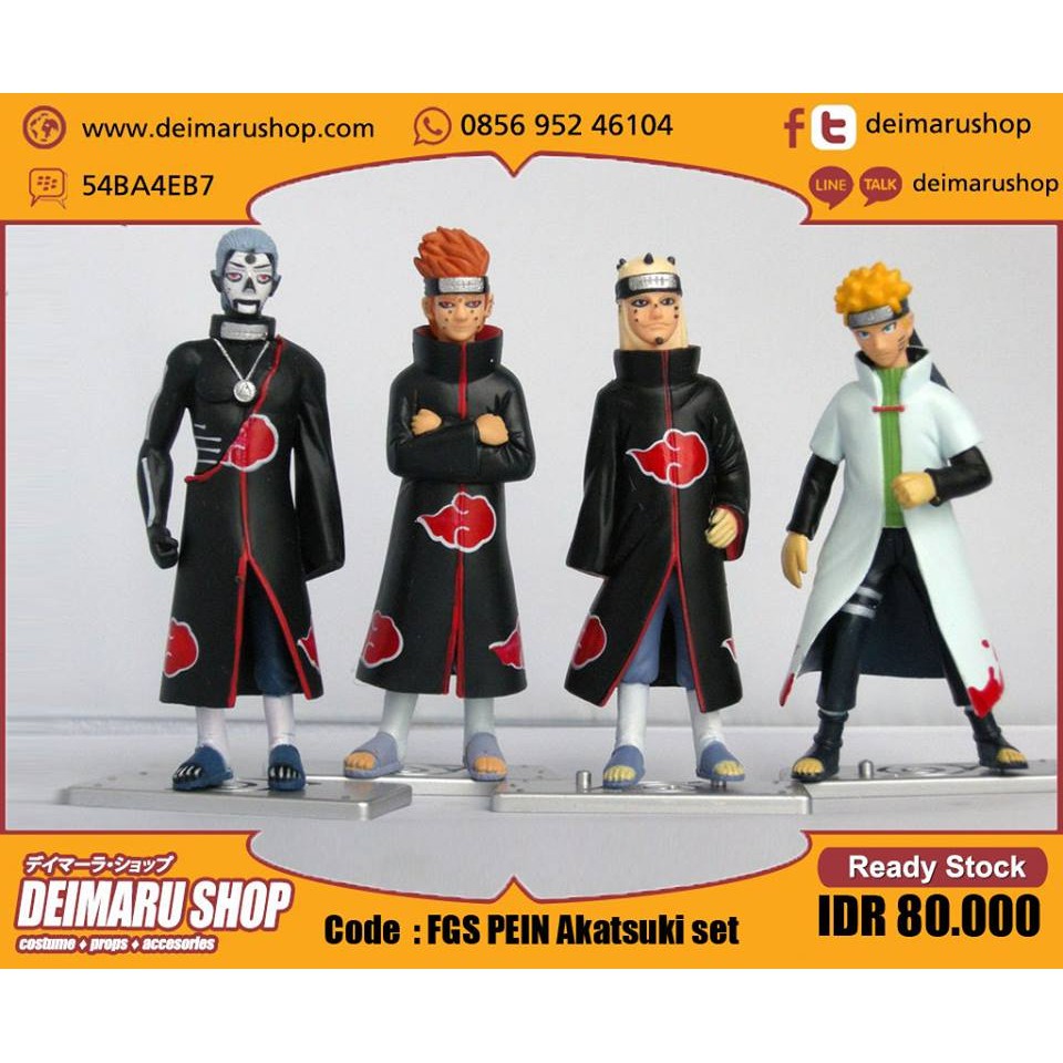Figure Naruto Sage Pein Hidan Akatsuki Set