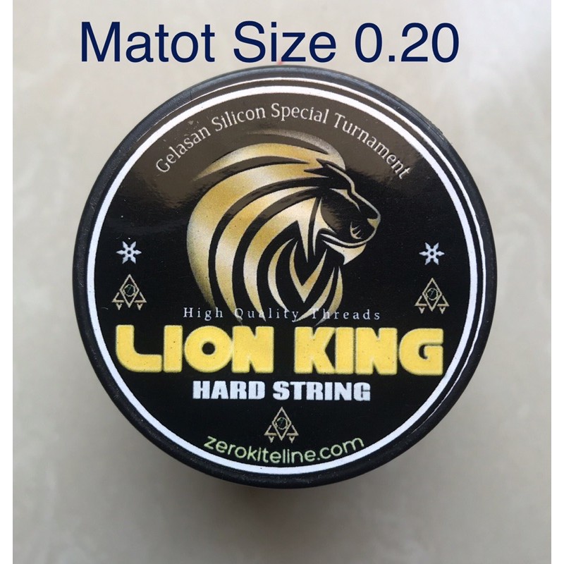 Benang Senar Matot Lion King Hard String Gelasan Layangan Tajam Kualitas Terbaik Full Treatment Shopee Indonesia