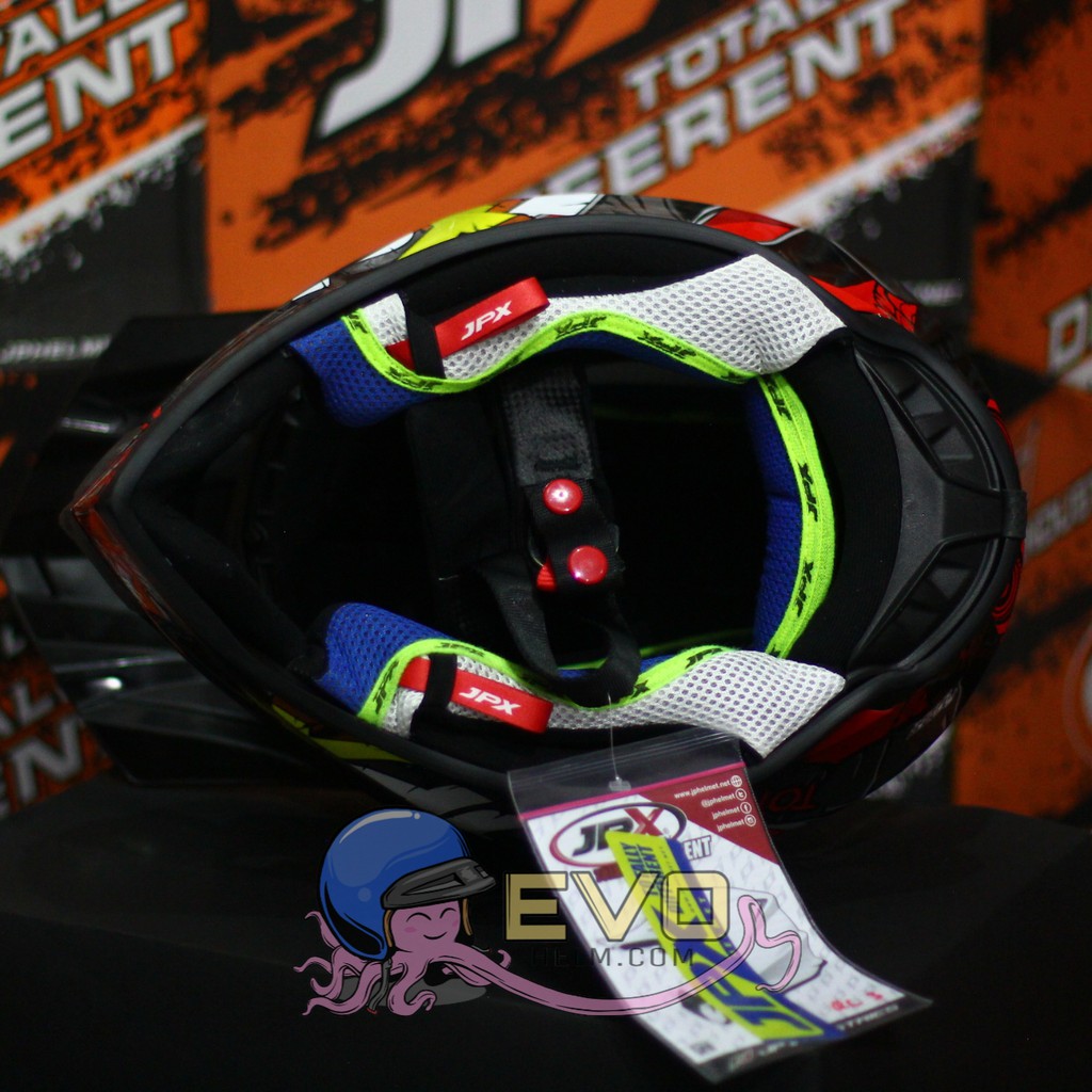 HELM JPX X16 PAKET GOOGLE SNAIL - JPX CROSS FOX1 SERI X16 SUPER BLACK + GOOGLE SNAIL (ONGKIR 2 KG) HELM JPX TERBARU