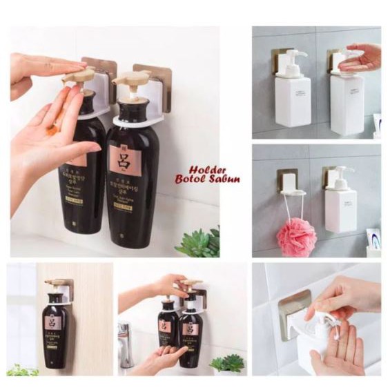 Tokomuda Holder Botol Shampoo Holder Sabun Bathroom Soap Holder Kuat