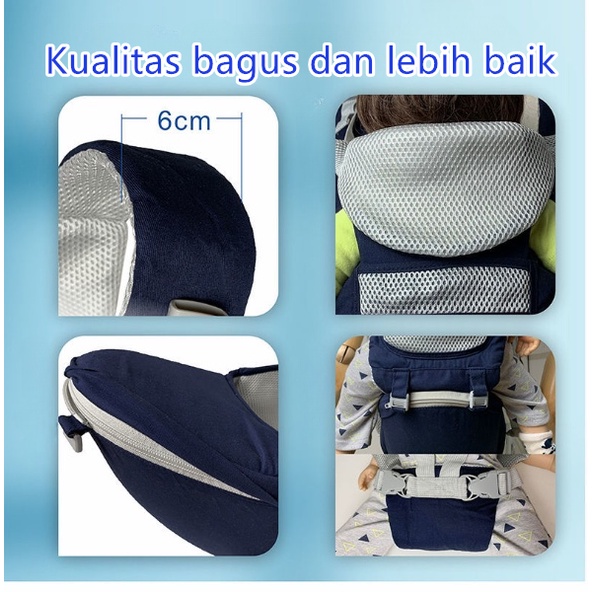 Gendongan Bayi Hipseat 0 - 36 Bulan / Baby Carrier M Shape Original / SSC Ergonomis / Perlengkapan Bayi