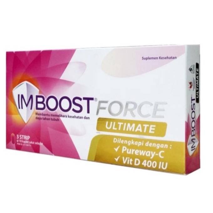 IMBOOST Force Ultimate Strip Vitamin Suplemen Daya Tahan Tubuh Dengan Pureway Vitamin C dan Vitamin D3