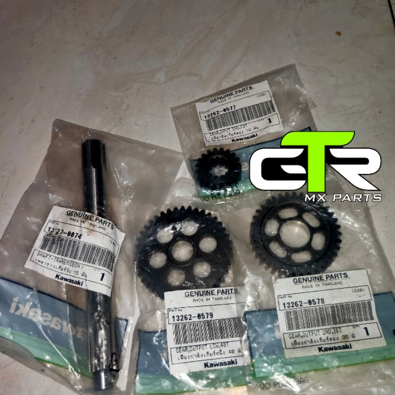 GIGI RASIO KLX 140 OFFROAD ORIGINAL KAWASAKI