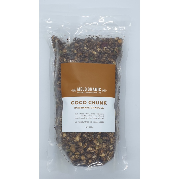 

Jual Granola Coco Chunk / Coklat / Chocolate Crunchy 500 Gram