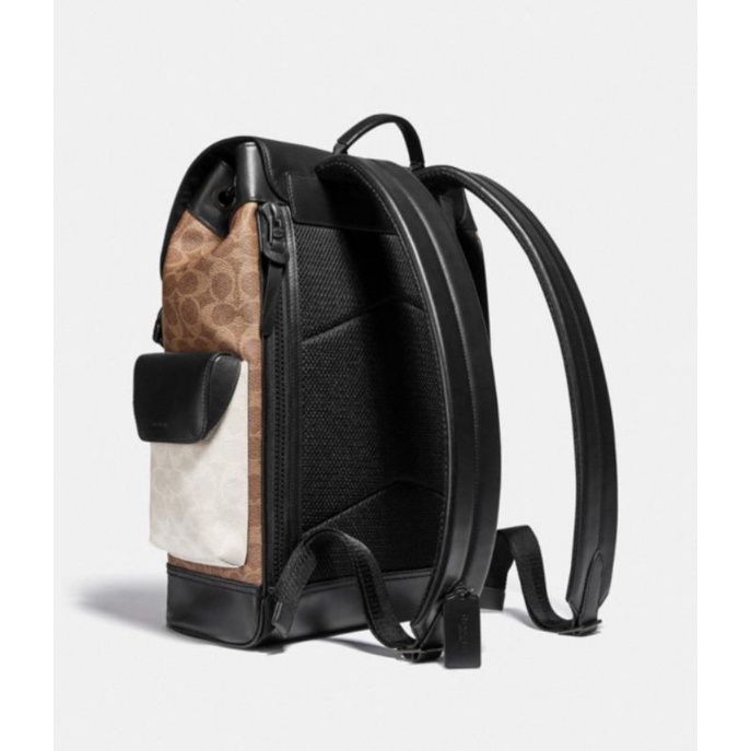 Coach Rivington Backpack Made Of Characteristic Canvas in Block Colors (C5091)