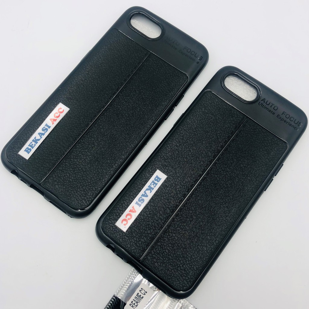 SILIKON REALME C2 AUTOFOCUS / SOFT CASE REALME C2 MOTIF KULIT