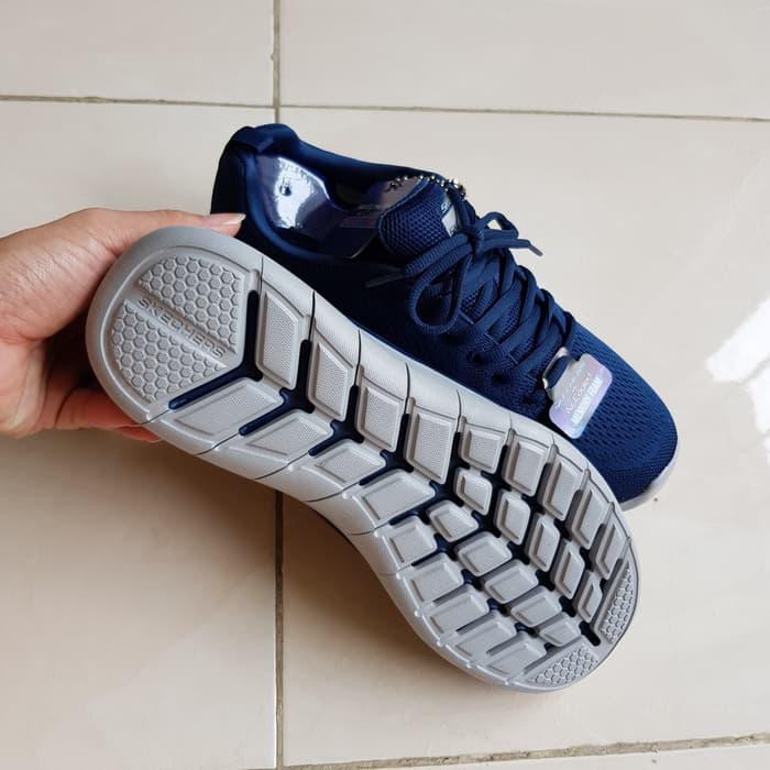 Sepatu Original Skechers Quantum Flex Rood Navy/Grey