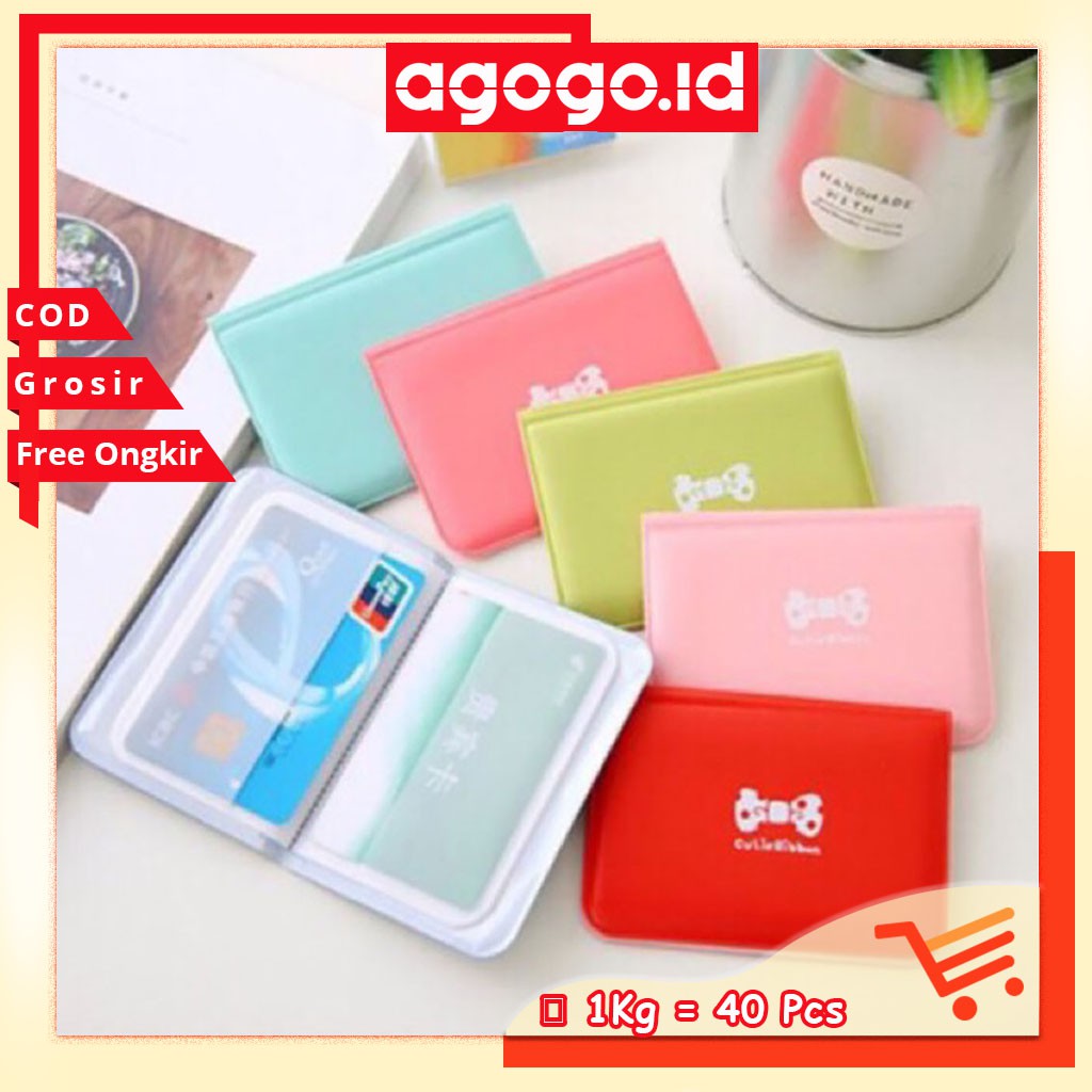 AGG-127 Dompet kartu Ribbon / Dompet kartu 12 Slot / Sovenir / Dompet kartu Murah