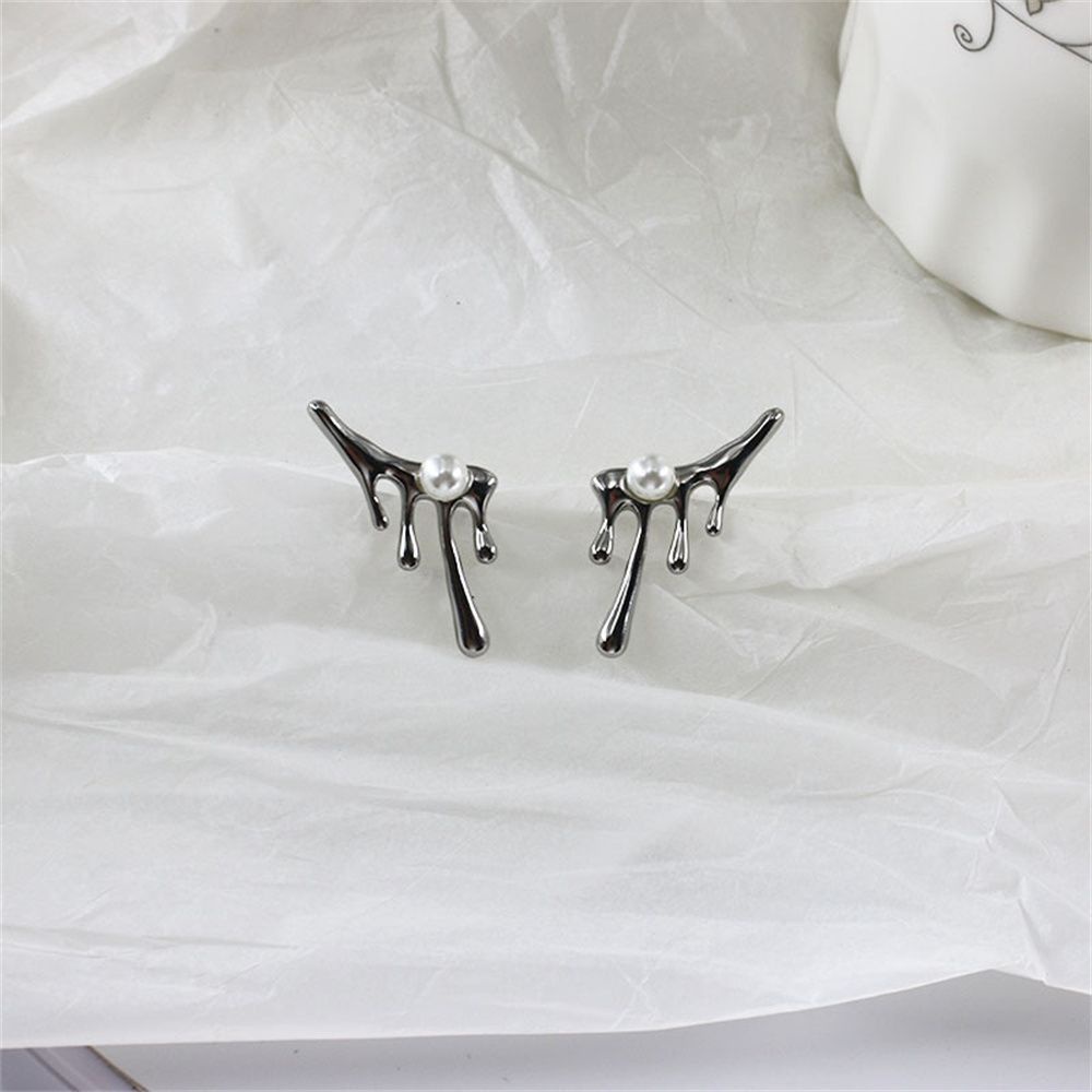 ROW Fashion Geometric Pearl Stud Earrings Gift Jewelry Irregular Earrings Women Party Temperament Girls Drop Earrings