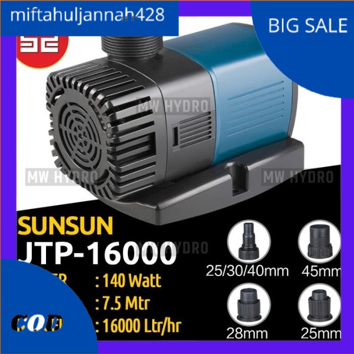 Original SUNSUN JTP-16000, Variable Frequency Submersible Pump