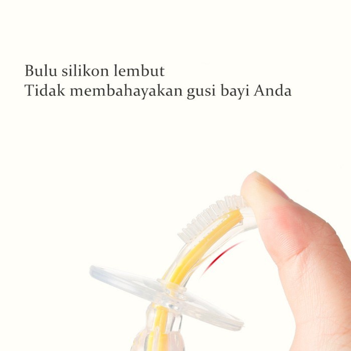 Baby Silicone Training Toothbrush Sikat Gigi Anak Bayi Balita Silikon