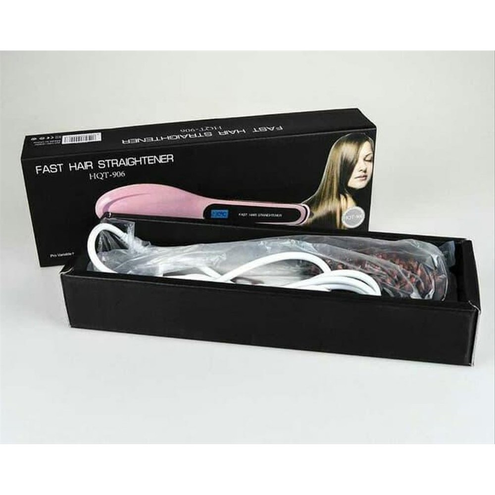 Catok sisir pelurus rambut HQT-906 / Fast hair straightener