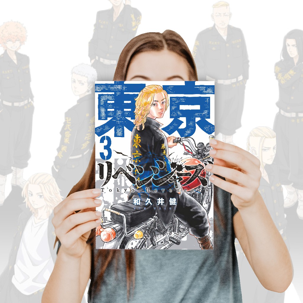 Poster Anime Tokyo Revengers Koleksi A4 - Takemichi Mikey Draken Baji Kazutora-3 TR